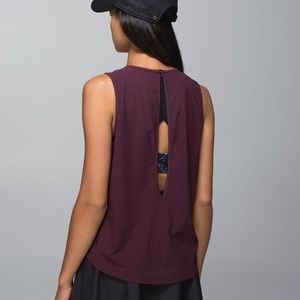 Lululemon Here to There Tank Bordeaux Drama